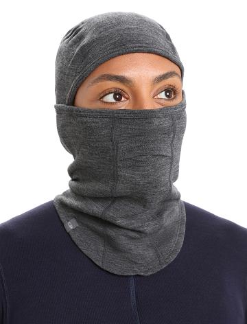 Jet Heather Women's Icebreaker Unisex Merino Apex Balaclava Headband | USA 1466YXFU